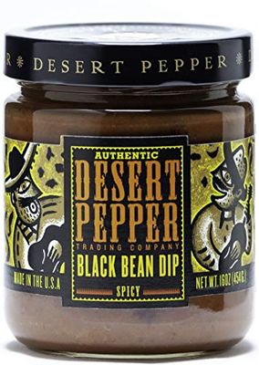 Desert Pepper Spicy Black Bean Dip (16 Ounces, 1)