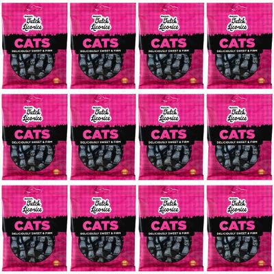 Gustaf&#39;s Dutch Licorice Cats, 5.2-Ounce Bags (Pack of 12)