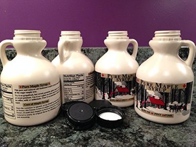 Maple Syrup Jugs - Pint (16 FL OZ Each) - Case of 4 Empty Containers