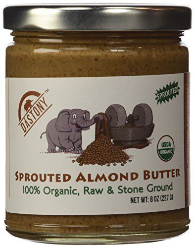 DASTONY Organic Sprouted Almond Butter, 8 OZ