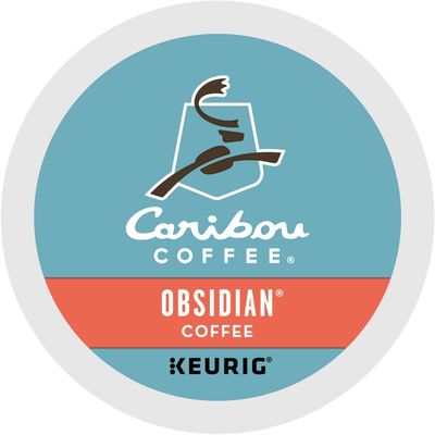 Caribou Obsidian Coffee Keurig K-Cups, 72 Count