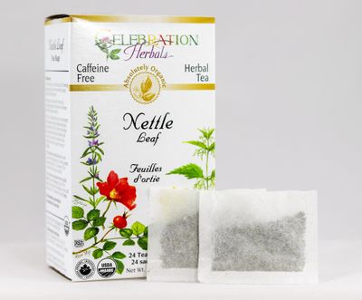 Celebration Herbals Organic Nettle Leaf Tea Caffeine Free, Feuilles D'ortie -- 24 Herbal Tea Bags