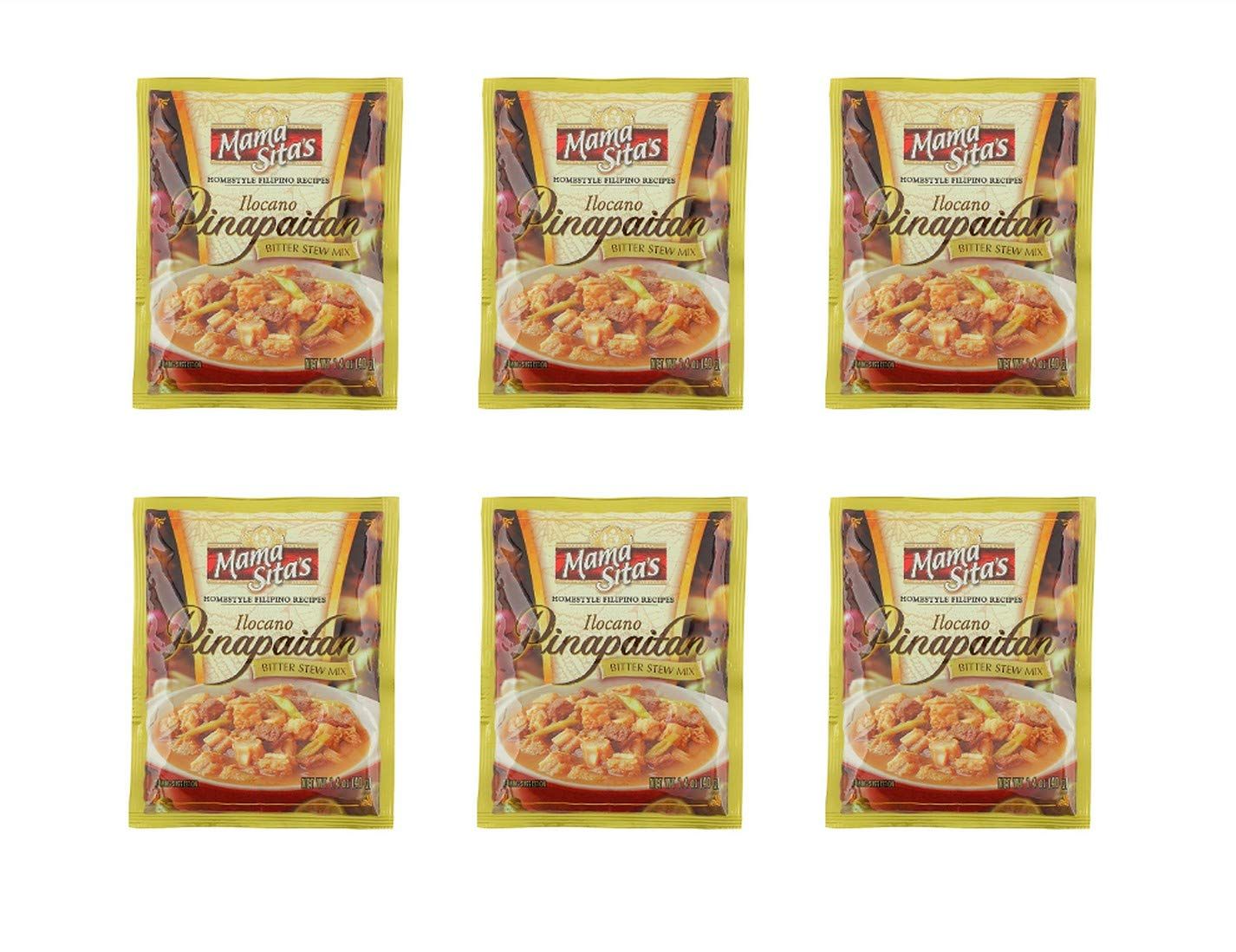 Mama Sitas Ilocano Pinapaitan Bitter Stew Mix (6 Pack, Total of 8.4oz) (Ilocano Pinapaitan)