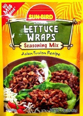 Lettuce Wrap Seasoning Mix Packets - Asian Fusion Recipe for Chicken - 1.25 Ounce Each (Pack of 4)
