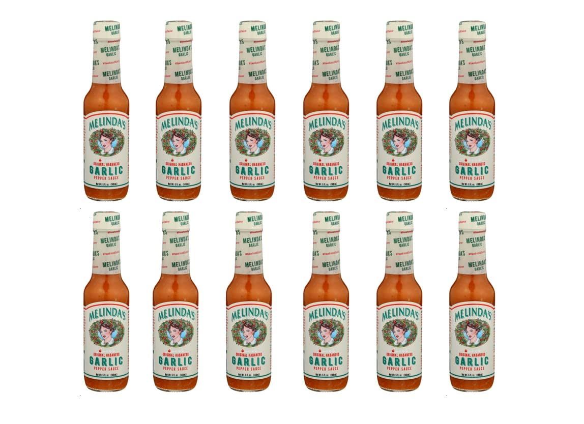 Melinda&#39;s Garlic Habanero Hot Sauce (Pack of 12)