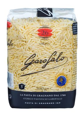 GAROFALO Orzo No.26 Pasta, 17.64 OZ