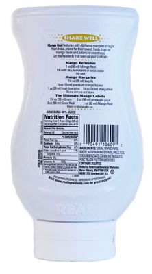 Mango Rel, Mango Puree Infused Syrup, 16.9 FL OZ Squeezable Bottle (Pack of 1)