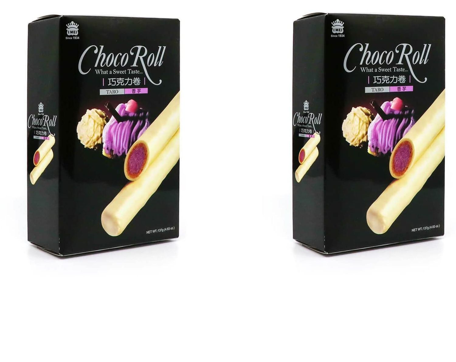 Imei Choco Roll (Taro) - 137g/4.83oz (Pack of 2)