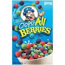 Cap&#39;n Crunch&#39;s Oops All Berries Cereal 15.4 Oz (Set of 4)