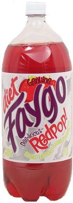 Faygo Redpop diet strawberry flavor soda, 2-liter plastic bottle