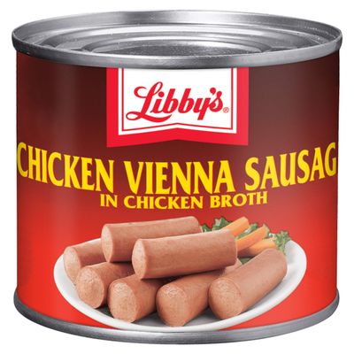 Libby&#39;s Chicken Vienna Sausage in Chicken Broth, Canned Sausage, 4.6 OZ