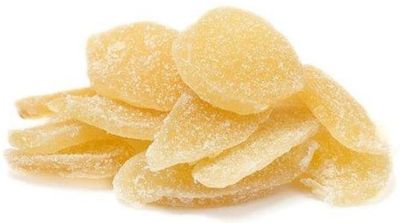 Crystallized Ginger Slices by It&#39;s Delish, 5 Lbs Bulk | Candied Dried Ginger Fruit Chews Natural Candy, Ginger Root with Sugar Crystals, Unsulphured, No Color Added - Healthy Snack, Vegan, Kosher