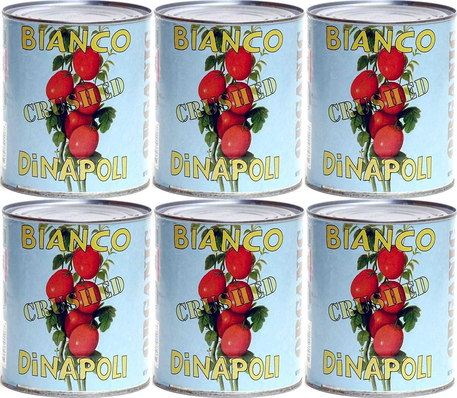 Bianco DiNapoli Organic Crushed Tomatoes, 28 oz, 6 pack