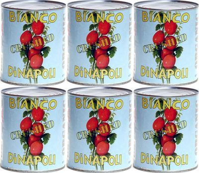 Bianco DiNapoli Organic Crushed Tomatoes, 28 oz, 6 pack