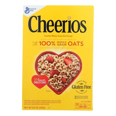 Cheerios Toasted Whole Grain Oat Cereal 14 oz (Pack of 12)