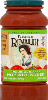 Francesco Rinaldi No Salt Added Pasta Sauce-23.5 oz.