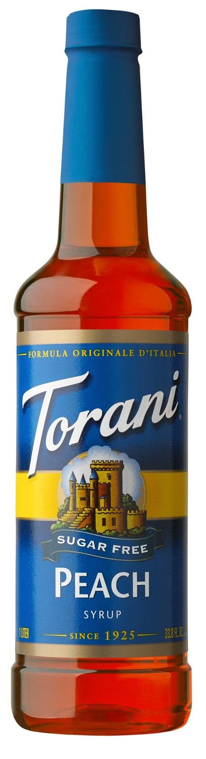 Torani Sugar Free Syrup, Peach, 25.4 Ounce