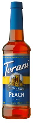 Torani Sugar Free Syrup, Peach, 25.4 Ounce