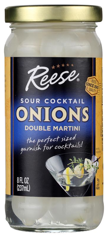 Reese Sour Cocktail Double Martini Onions 8oz (Pack of 1)
