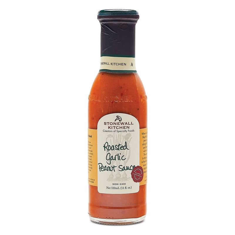 Stonewall Kitchen Roasted Garlic Peanut Sauce, 11 Ounce