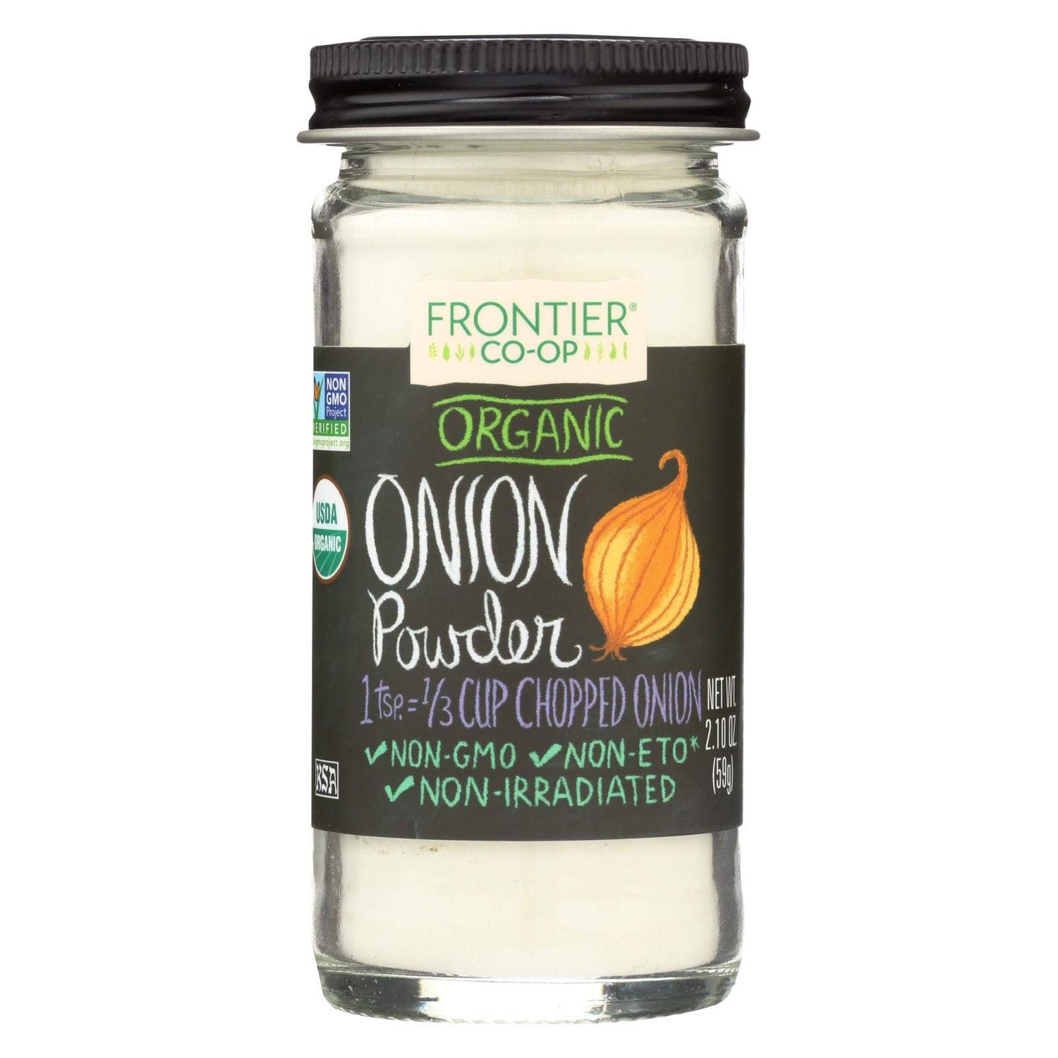 Frontier Herb Onion - Powder - Organic - White - 2.10 oz