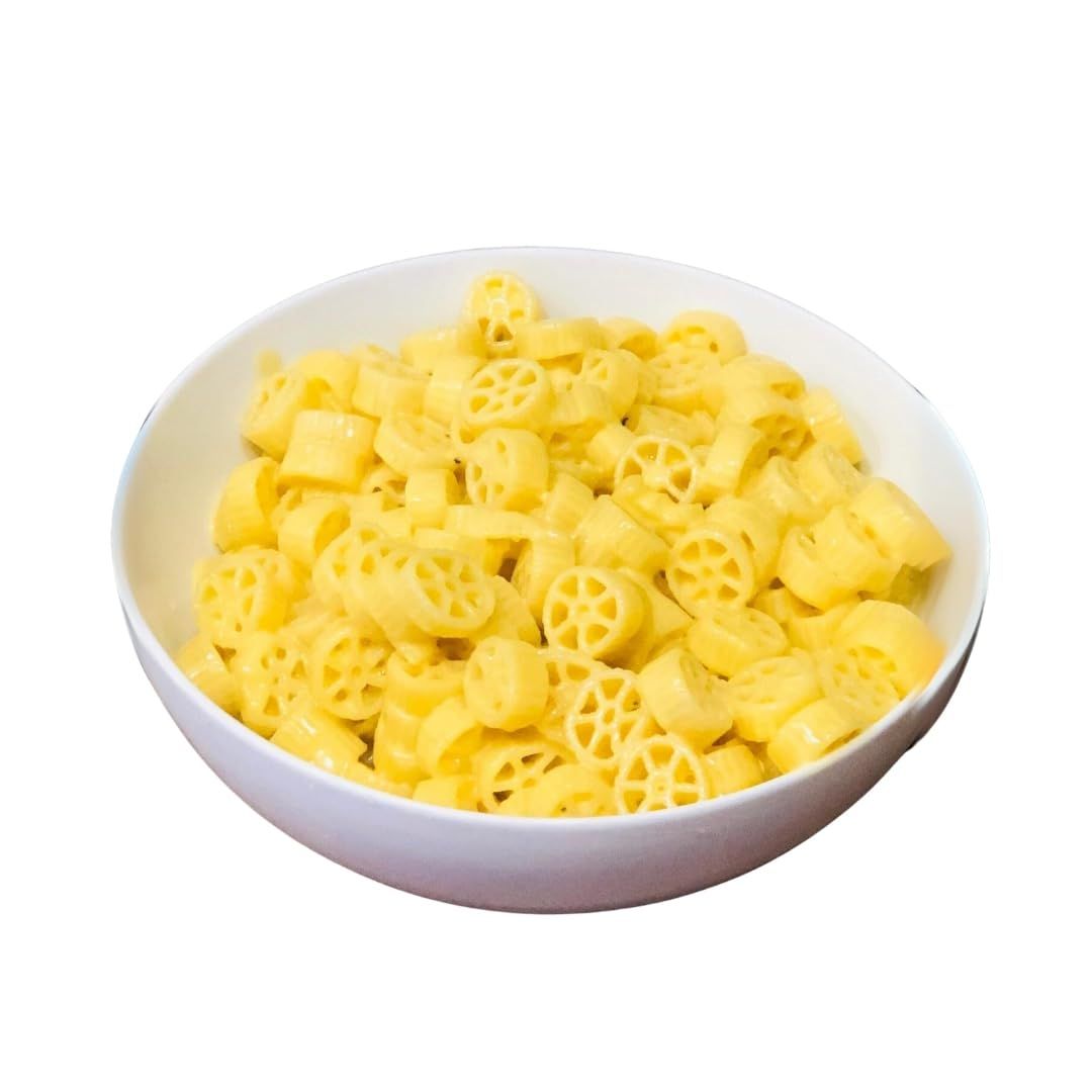 Jellybean Foods Wagon Wheels Pasta - Wagon Wheel Shaped Pasta - Wheel Shaped Pasta - Wagon Wheel Pasta - Tire Shaped Pasta (1 Lbs.)