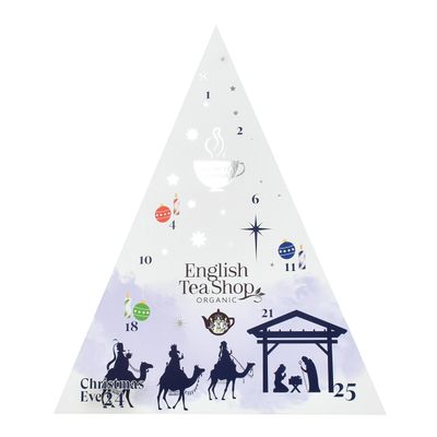 English Tea Shop Advent Calendar Nativity- 25 Pyramid Biodegradable Tea Bags