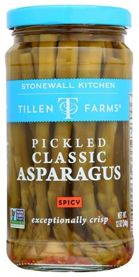 Tillen Farms Pickled Spicy Asparagus, 12-Ounce Bottles (Pack of 6)