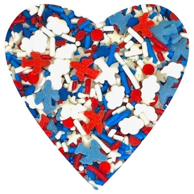COOL MOM SPRINKLES Airplane Sprinkles (4 oz.) - Aviation Pilot Birthday Sprinkles for Decorating Cakes, Cupcakes, Cookies &amp; Desserts - Mixed in the USA/Gluten-Free