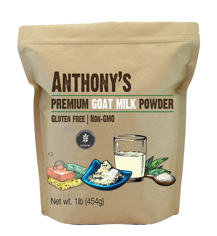 Anthony&#39;s Premium Goat Milk Powder, 1 lb, Gluten Free, Non GMO, No Additives