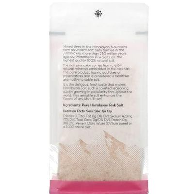 The Spice Lab Pink Himalayan Salt - Sea Salt (Fine) - 1 lb Bag - All Purpose Cooking &amp; Table Salt - Non GMO Kosher Sea Salt - Nutrient and Mineral Dense for Health - 100% Certified 4040