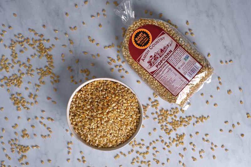 Amish Country Popcorn | 2 lb Bag | Baby White Popcorn Kernels | Small and Tender | Old Fashioned, Non-GMO and Gluten Free (Baby White - 2 lb Bag)