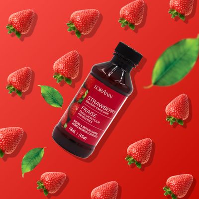 LorAnn Strawberry Bakery Emulsion, 4 ounce bottle