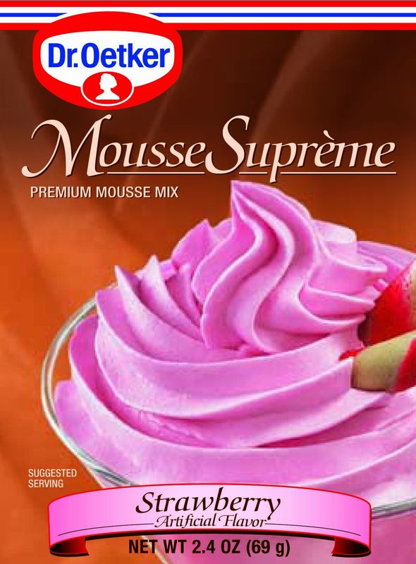 Dr. Oetker Strawberry Mousse, 2.4-Ounce (Pack of 6)