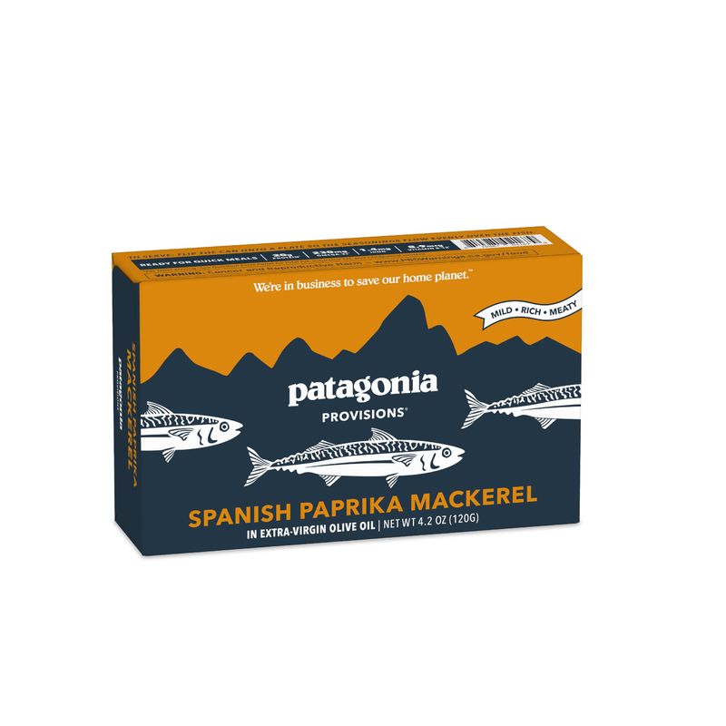 Patagonia Provisions Spanish Paprika Wild Mackerel | Responsibly Sourced in Spain | 20g Protein &amp; Gluten Free