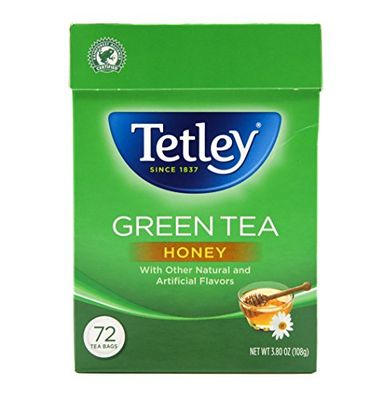 Tetley Green Tea, Honey, 72 Tea Bags | Refreshing, Light Flavor, Natural Ingredients | Ethical Sourcing