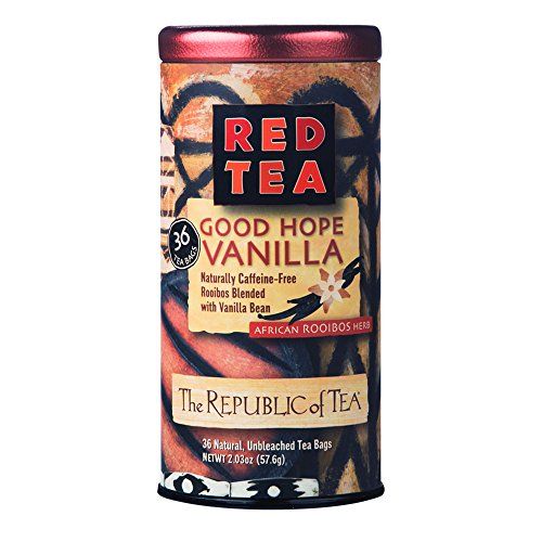 The Republic of Tea - Good Hope Vanilla Herbal Red Tea, Naturally Caffeine-Free African Rooibus - 36 Tea Bags