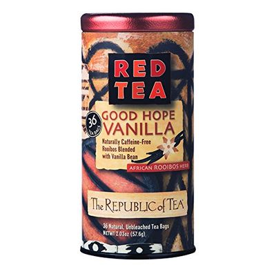 The Republic of Tea - Good Hope Vanilla Herbal Red Tea, Naturally Caffeine-Free African Rooibus - 36 Tea Bags