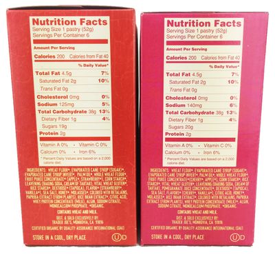 Trader Joe's Organic Frosted Toaster Pastries, Cherry Pomegranate &amp; Strawberry 6 Tarts Each Flavor. 11 Oz Bundle