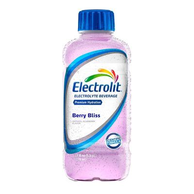 Electrolit Electrolyte Hydration &amp; Recovery Drink, 21oz, Berry Bliss, 12 Pack