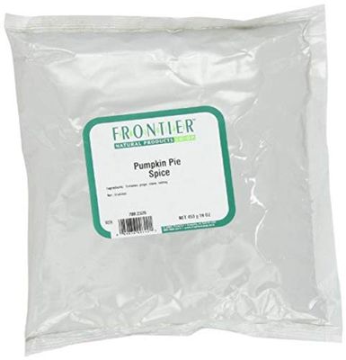 Frontier Co-op Pumpkin Pie Spice, 1-pound Bulk Bag, Nutmeg, Cloves, Ginger &amp; Cinnamon, Enhances Tea, Seasoning, Kosher