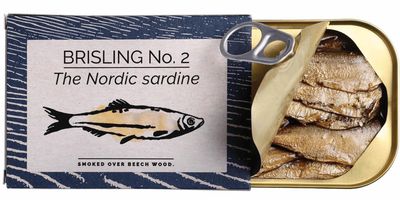 Fangst Brisling No. 2 | Tinned Nordic Sardine Smoked Over Beech Wood | 1 x 100g Can