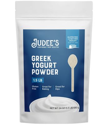 Judees Greek Yogurt Powder 1.5 lb - Gluten-Free &amp; Nut-Free - Add to Salad Dressings and Dips - Made in USA - Make Homemade Yogurt and Tangy Dips, Dressings, and Toppings