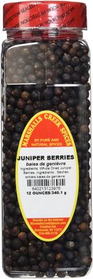 Marshalls Creek Spices Seasoning, Juniper Berries, XL Size, 12 Ounce
