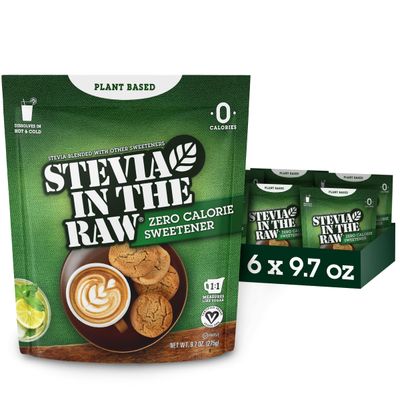 Stevia In The Raw Stevia Sweetener Baker&#39;s Bag, 9.7 oz., Zero Calorie Stevia Sugar Substitute, No Erythritol or Artificial Flavors, Vegan, Gluten Free, Kosher, Low Glycemic Index