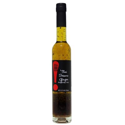 OMG! Gourmet Thai Sesame Ginger Dipping Oil | As found in Pike Place Market (Delicious, Perfect for breads, veggies, salads, and marinades), 375ml/12.7oz