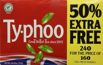 Typhoo tea bags (160Bags plus 80 Bags ) 480 teabags (Pack of 2)