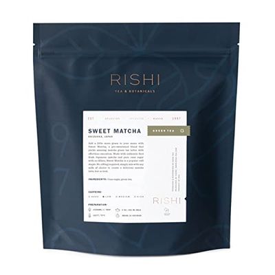 Rishi Tea Sweet Matcha - Organic Japanese Sweetened Green Tea Powder for Cafe-Quality Matcha Drinks, Hot or Iced - 35.2 Ounces, 250+ Servings