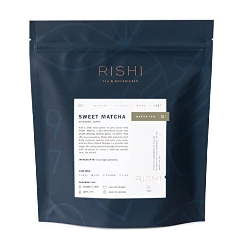 Rishi Tea Sweet Matcha - Organic Japanese Sweetened Green Tea Powder for Cafe-Quality Matcha Drinks, Hot or Iced - 35.2 Ounces, 250+ Servings
