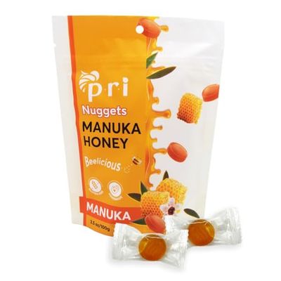 P.R.I Manuka Honey Nuggets, Sweet and All Natural Hard Candy Treat, 3.5oz